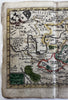 Germany Bavaria Franconia region coats of arms 1633 Salzburg rare miniature map