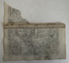 South America 1633 Salzburg rare miniature map fragment w/ missionaries vignette