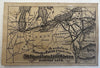Cartographic RR map card c.1880’s Michigan Central & Gt. Western Railway Line