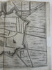Harlingen fortified walls Holland Netherlands 1673 Priorato city plan folio map