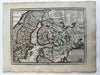 Sweden Finland Livonia Muscovie 1719 Chiquet attractive engraved antique map