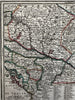 Hungary Kingdom Bulgaria Balkans 1719 Chiquet attractive engraved antique map