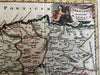 Turkey Natolia Cyprus 1711 cherub vignette attractive hand color antique map
