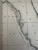 Florida Sponging Grounds map 1887 hand colored Key West Reefs west coast