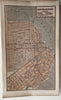 San Francisco city plan rare 1853 Ensign charming miniature hand color map