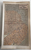 San Francisco city plan rare 1853 Ensign charming miniature hand color map