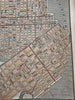 San Francisco city plan rare 1853 Ensign charming miniature hand color map