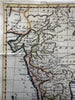 India Hindoostan Great Mogol Empire seat of war 1799 map hand colored
