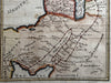 Holy Land 1799 Palestine Dead Sea Arabia Deserta Wild of Paran Amalekites map
