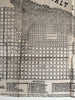 Salt Lake City Utah plan 1871-2 rare map Deseret Univ. B. Young house & nwspprs