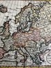 Europe continent huge Poland c.1799 McIntyre attractive engraved hand color map