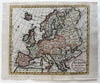 Europe continent huge Poland c.1799 McIntyre attractive engraved hand color map