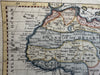 African continent map man-eaters cannibals Nile source c.1790’s hand colored map