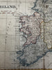 Ireland c.1790’s Pleasing engraved hand colored miniature original map