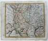 Russia in Europe 1802 northern & southern parts x 2 engraved hand color maps lot