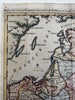 Poland Baltic Sea Livonia Lithuania Courland Finland 1757 rare hand color map