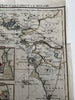 Coast France Bell Isle of Ré L’Orient Palais 1813 rare hand color nautical map