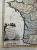 France divided into compartments National Assembly c.1790 Conder decorative map