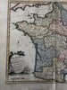 France divided into compartments National Assembly c.1790 Conder decorative map