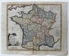 France divided into compartments National Assembly c.1790 Conder decorative map