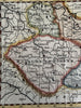 Bohemia La Boheme c.1760-90 hand colored engraved miniature map