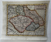 Bohemia La Boheme c.1760-90 hand colored engraved miniature map