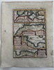 North Africa Libya Mauritania Algeria 1719 Mallet antique hand colored map