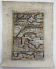 North Africa Barbary coast Tunis Libya 1719 Mallet antique hand colored map