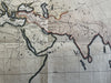 Ancient world Sons of Noah settlements 1813 Scarce Etheridge decorative map