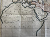 Ancient world Sons of Noah settlements 1813 Scarce Etheridge decorative map