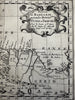 Barbary coast North Africa Tripoli Tunis 1699 Sanson antique map cartouche title