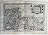 Barbary coast North Africa Tripoli Tunis 1699 Sanson antique map cartouche title