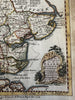 England U.K. Essex county 1759 Bowen scarce decorative periodical map hc
