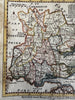 England U.K. Essex county 1759 Bowen scarce decorative periodical map hc