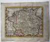 Germany Holy Roman Empire 1744 Senex engraved hand colored miniature map