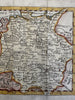 Germany Holy Roman Empire 1744 Senex engraved hand colored miniature map