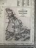 China Japan Canton Hong Kong inset 1870 Johnson large hand colored map