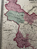 China Japan Canton Hong Kong inset 1870 Johnson large hand colored map