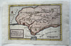 Spain Caesar ancient world Hispania c.1755 Moll hand color map