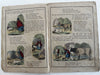 Silver sixpence Funny Picture c.1855-65 McLoughlin hand color juvenile 2 books