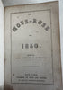 Decorative publisher’s gift book 1850 red ornate gilt leather Moss Rose engrvngs