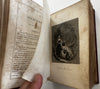 Decorative publisher’s gift book 1850 red ornate gilt leather Moss Rose engrvngs