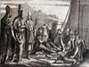 Arabia Bedouins desert tribe 1681 Dapper lot x 4 rare engraved ethnic prints