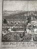 Versailles France garden birds-eye c.1670’s N. Visscher scarce engraved print