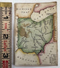 Ohio state c.1821-24 rare Melish miniature state map original hand color