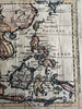 East Indies India SE Asia Cochin China 1766 Jefferys engraved hand colored map