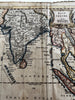 East Indies India SE Asia Cochin China 1766 Jefferys engraved hand colored map