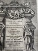 Italy 1620 engraved Title page decorative allegorical figures Porcacchi islands