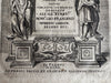 Italy 1620 engraved Title page decorative allegorical figures Porcacchi islands