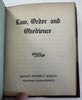 Self-help Personal Growth Character Courtesy Harmony c.1900 custom leather book